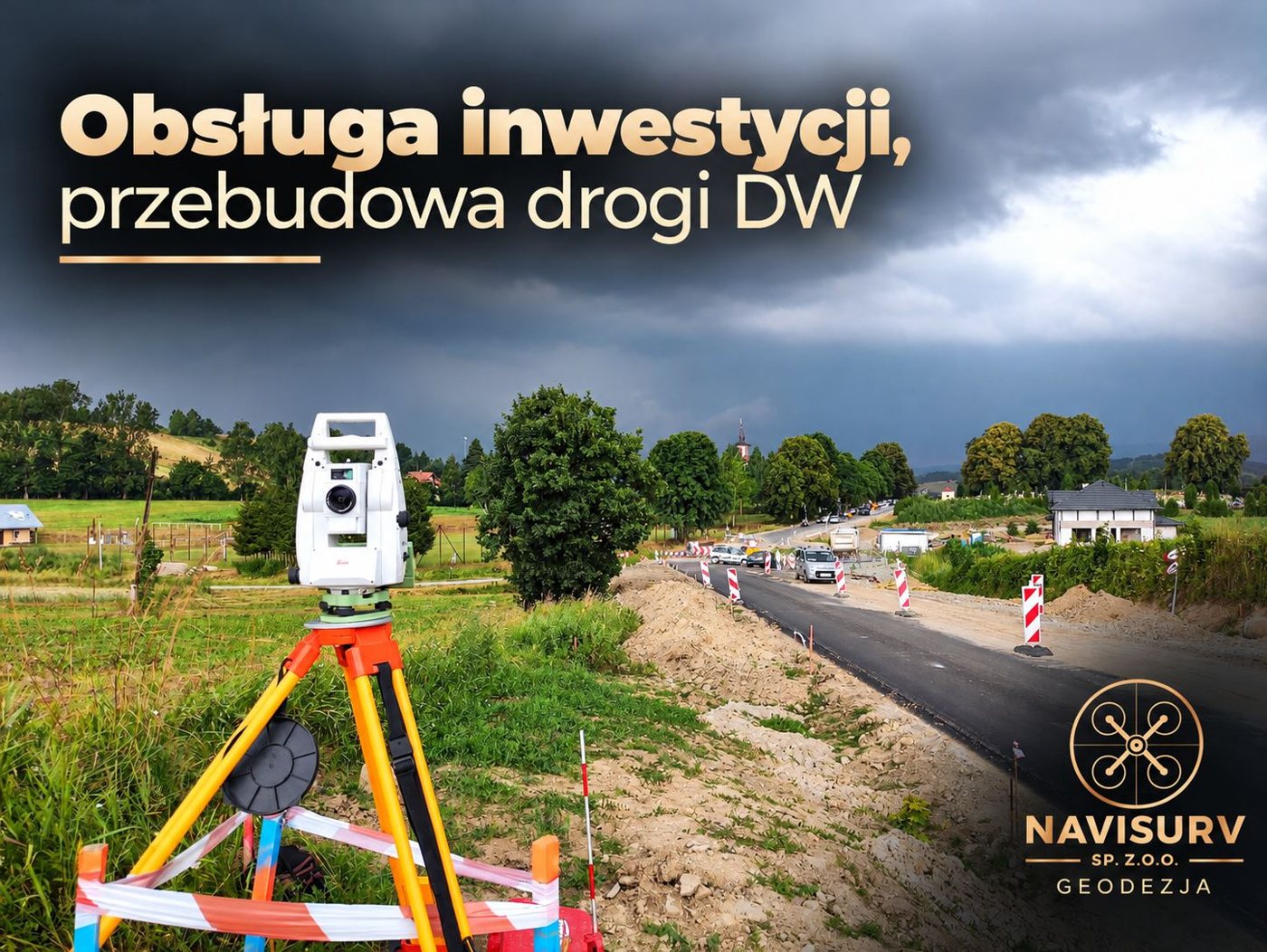Obsługa geodezyjna przebudowy drogi wojewódzkiej